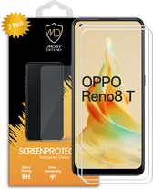 2-Pack Oppo Reno8 T Screenprotectors - MobyDefend Case-Friendly Screensaver - Gehard Glas - Glasplaatjes Geschikt Voor Oppo Reno8 T