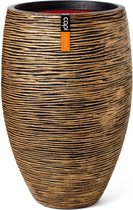 Capi Europe - Vase elegant deluxe Rib NL - 38x58 - Goud - Ø d'ouverture - Pour l'intérieur et l'extérieur - Garantie à vie - Incassable - 100% Recyclable - KBGR1131