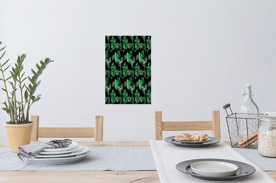 Stickers muraux - Vintage - Monstera - Feuilles - 20x30 cm - Film Adhésif