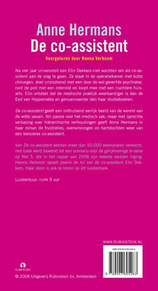 De CoAssistent Luisterboek 8 Cd S, Anne Hermans 9789047605263 Boeken