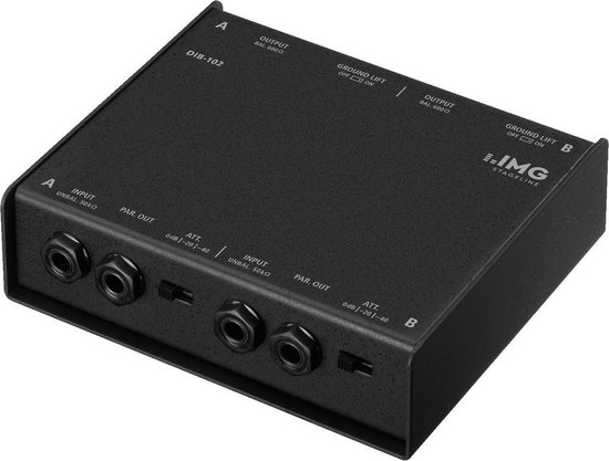 IMG Stageline DIB-102 Passieve DI-box 2-kanaals