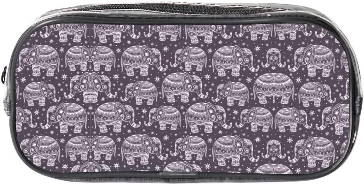 Transparant Etui - Pennendoosje Opbergtas - Spullen Organiseren - Doorzichtig PVC - 22 cm - Transparant