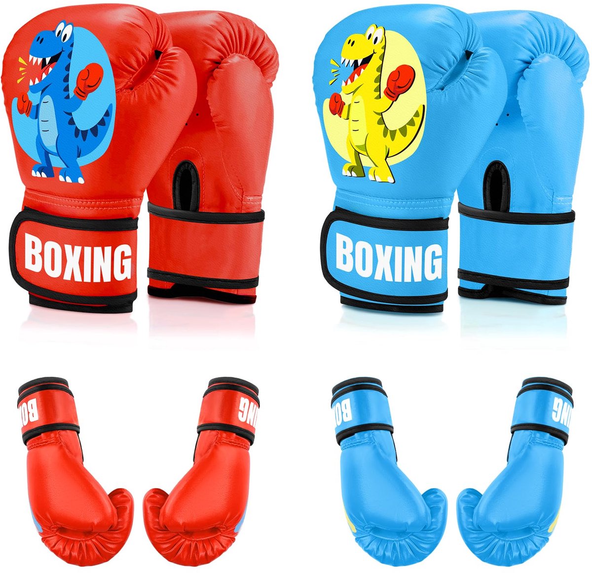 SnelShoppen - Bokshandschoenen voor Kinderen - PU-leer - Boxhandschoenen voor 3-14 Jaar - 2 Stuks - Voor Bokszak, Sparringtraining, Muay Thai, MMA, Ki