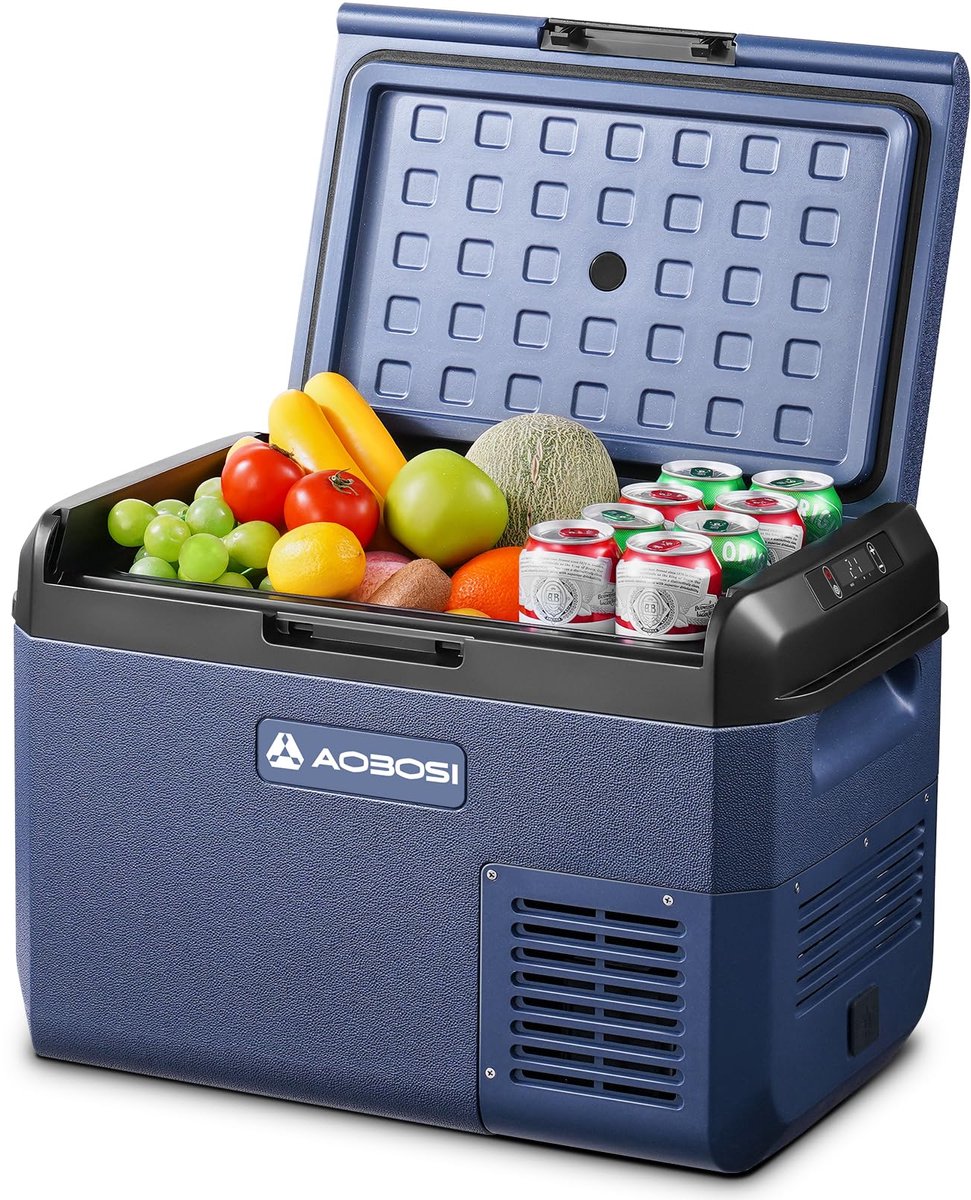 SnelShoppen - 25L Draagbare Koelbox - Elektrische Koelbox 12V/230V - IPX4 Waterdicht - Koeling van -20 °C tot 20 °C - Ideaal voor Camping, Vissen, Aut