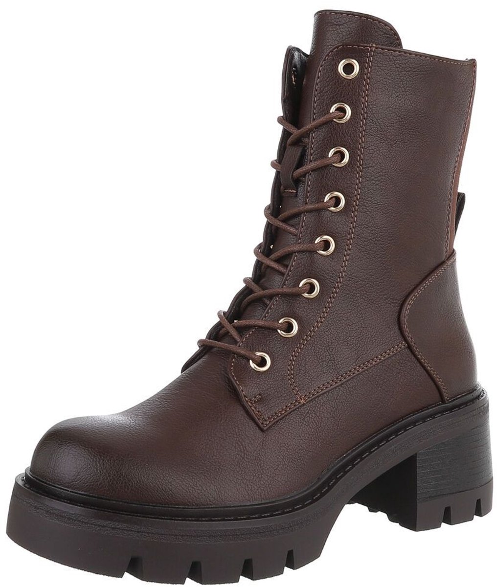 Veterboots met profielzool - dames Mt:37