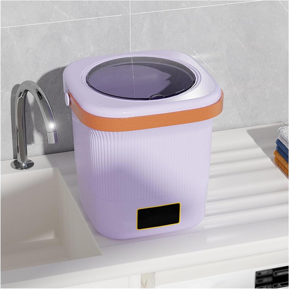 Draagbare Wasmachine - Mini Wasmachine - Reizen en Thuisgebruik - Grote Capaciteit 12 Liter - 29.5 cm - Wit