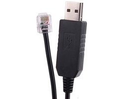 Slimme Meter Kabel - P1 Poort Kabel - Domotica Data Uitlezen - FTDI FT232RL Chip - 6 voet - Zwart