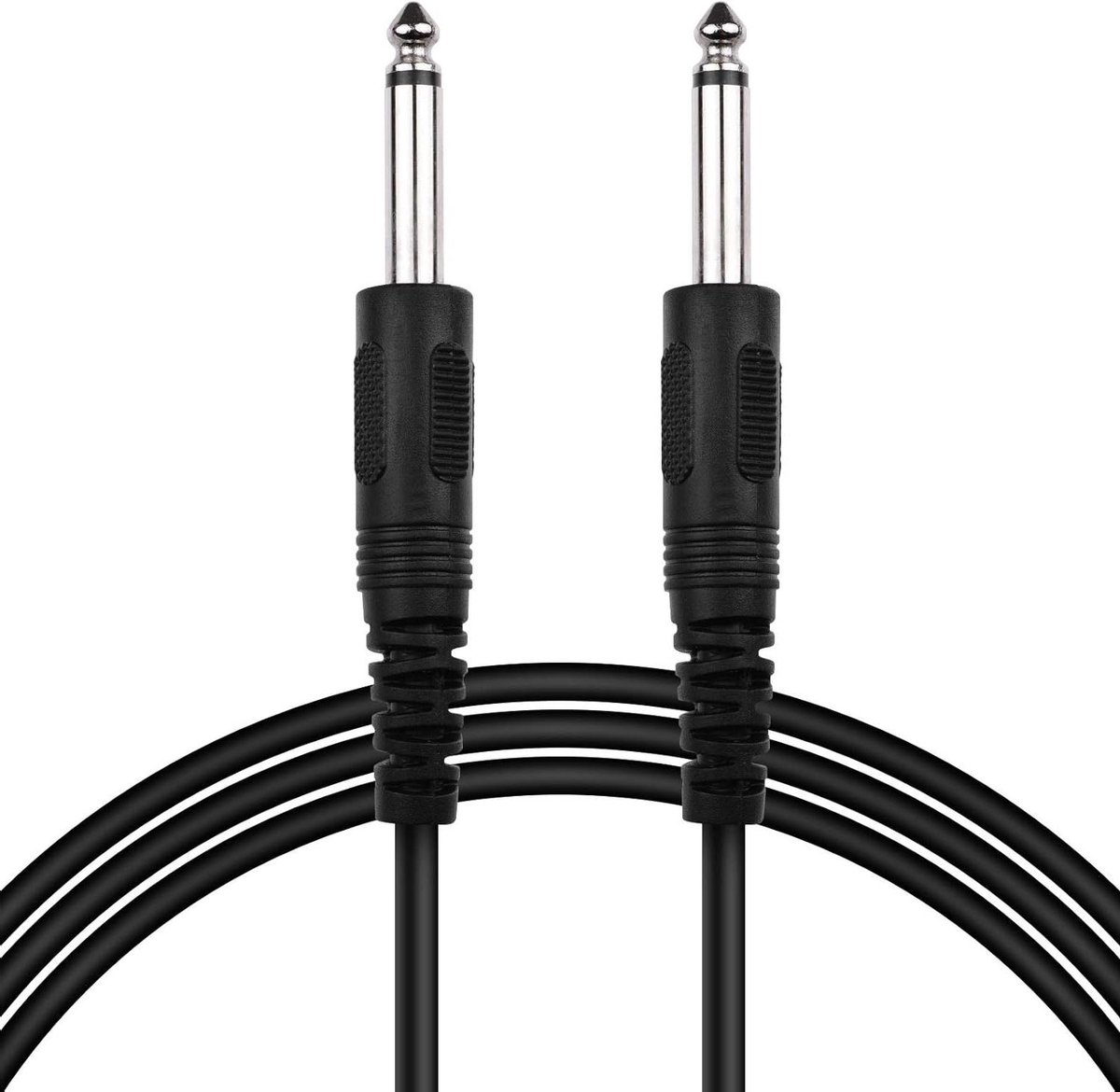 Gitaarkabel - Audio kabel - Muziek Maken - Laag Ruisniveau - 1 meter - Zwart