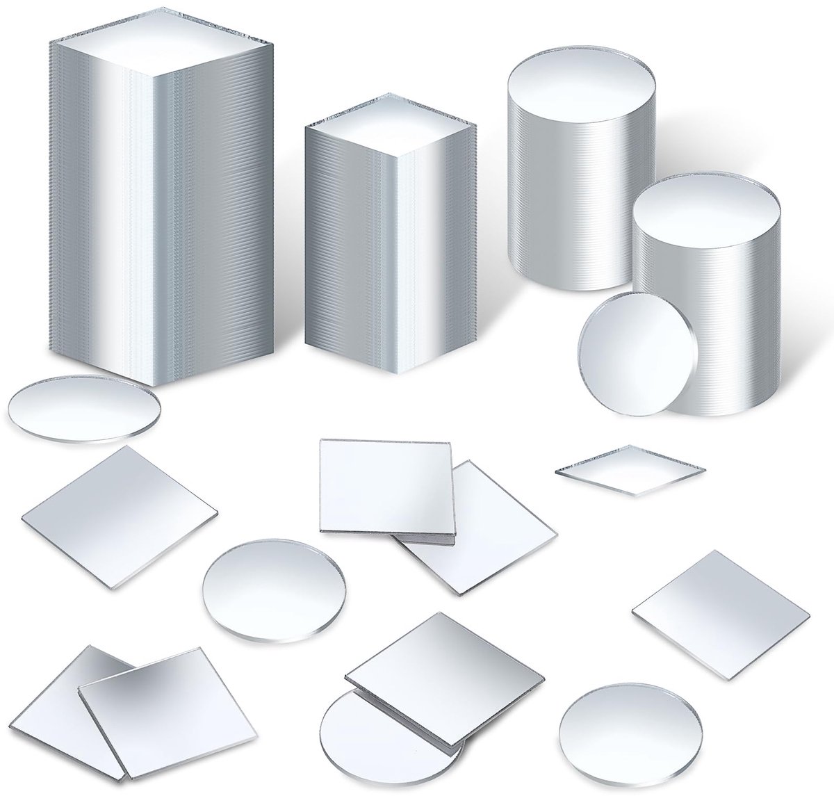 Dailygoods - 150 Stuks Kleine Spiegels voor DIY Decoratie