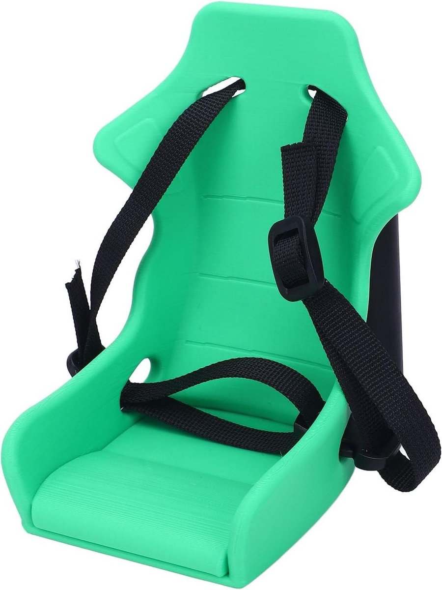 Fiets Babypop-drager - Poppenfietsstoeltje Kinderzitje - Poppen meenemen - Verstelbare riem - 35 x 23 x 10 cm - Groen