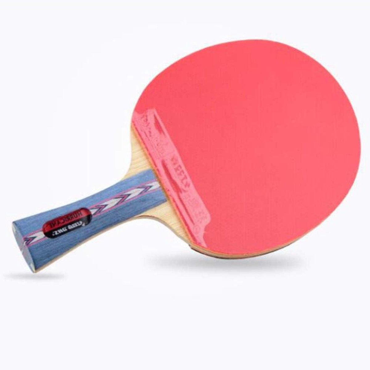 Tafeltennisbatje - Pingpongracket Wedstrijdracket - Tafeltennis Spelen - Duurzame Zijbescherming - Long Handle - Zoals Afgebeeld