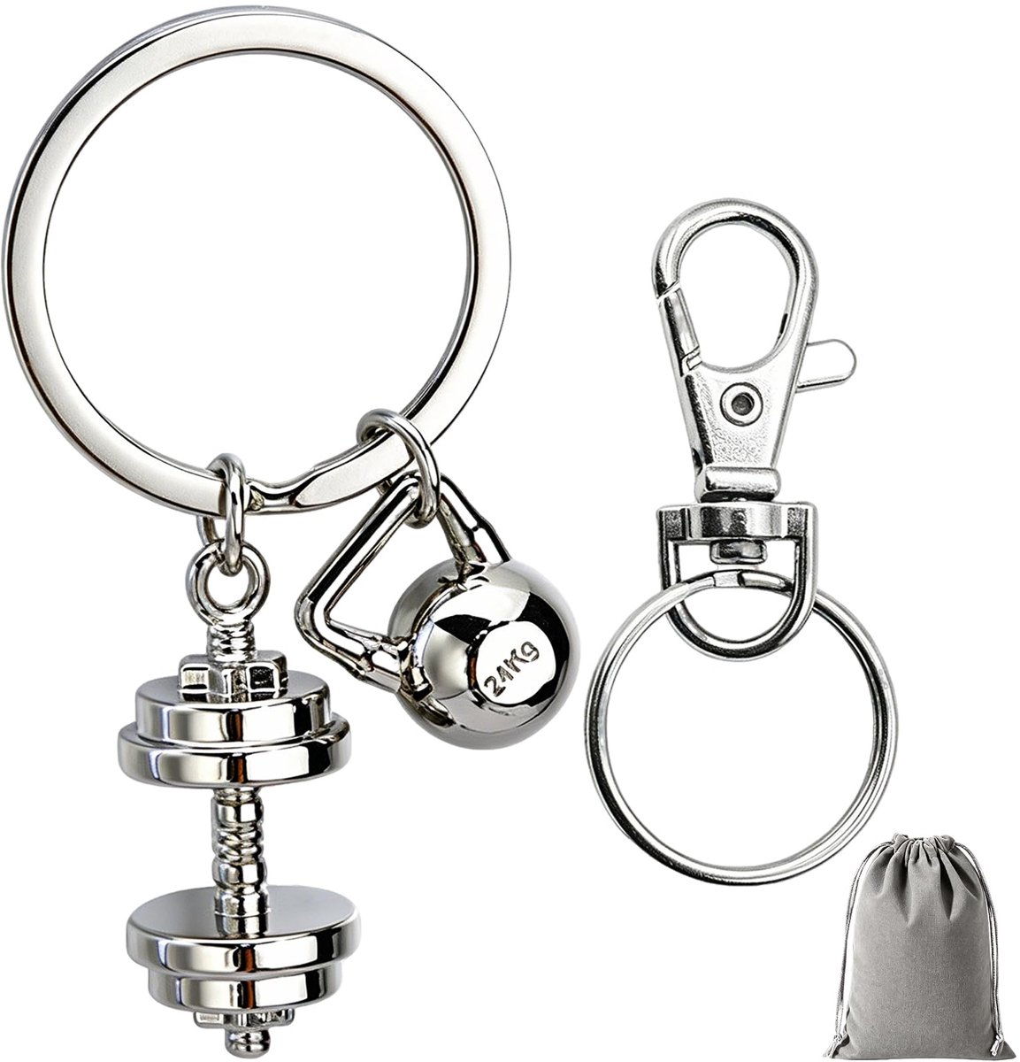 Dailygoods - Kettlebell Sleutelhanger - Sportaccessoire voor Fitnessliefhebbers