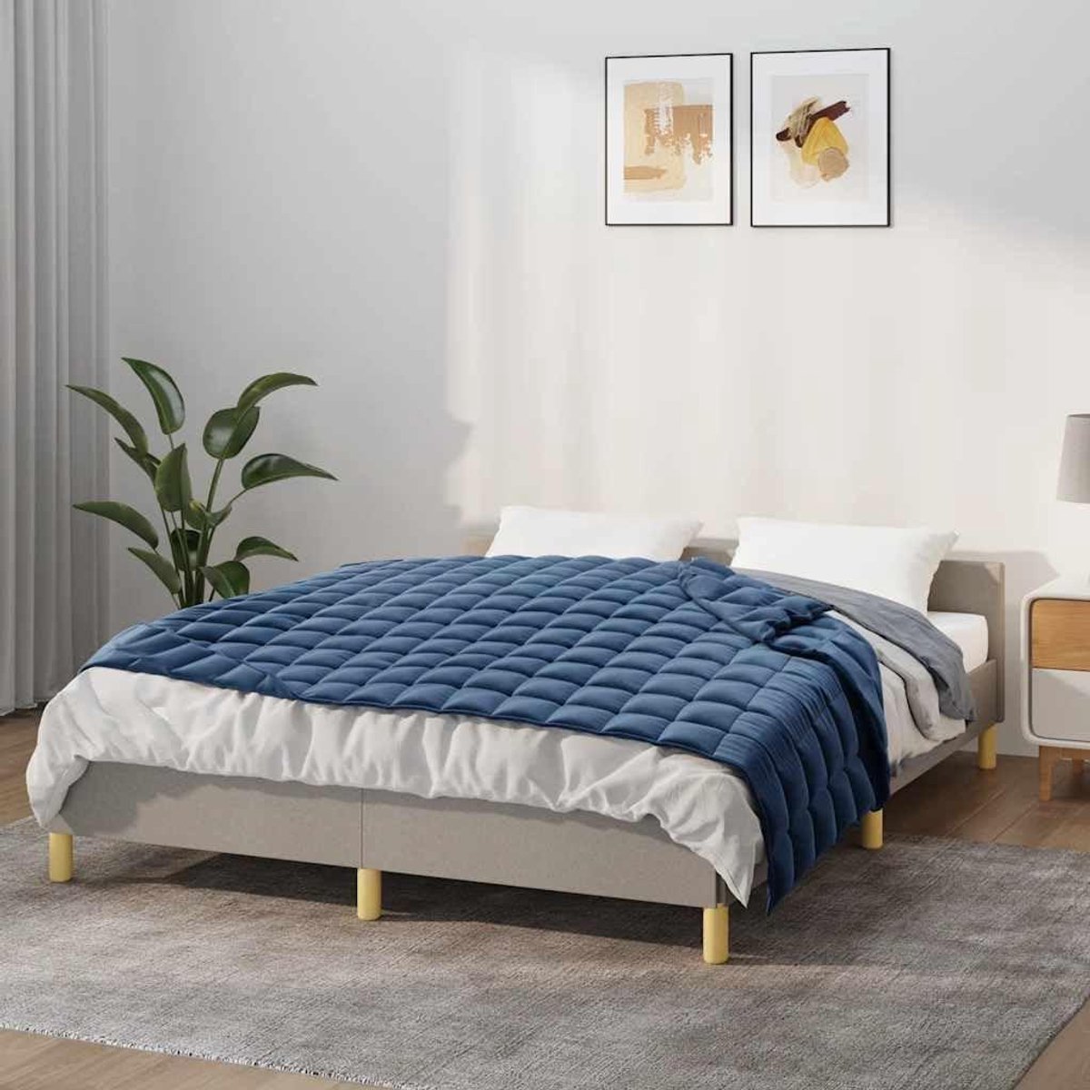 Verzwaringsdeken - Zware Deken - Ontspannen Slapen - Gelijkmatige Gewichtsverdeling - 138 x 200 cm - Blauw