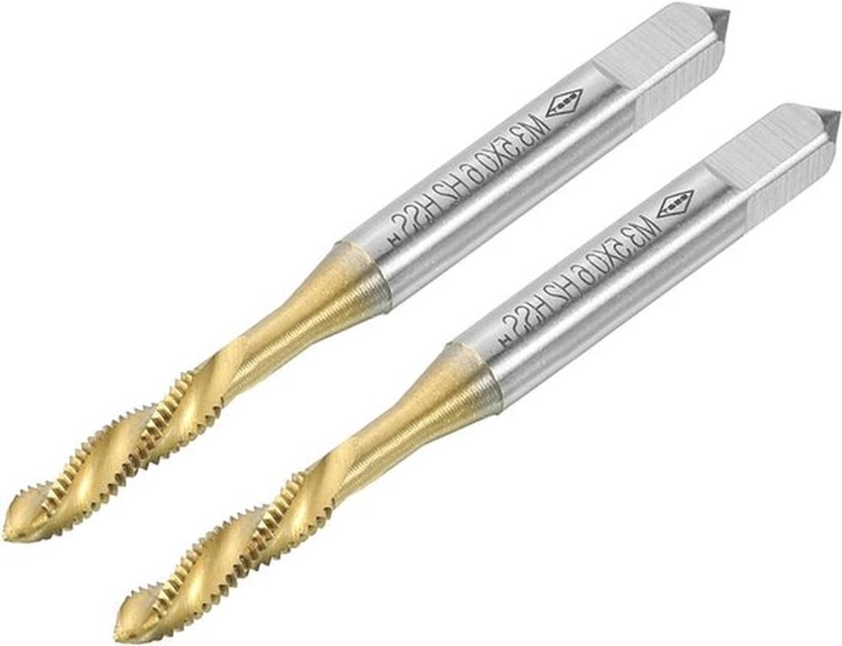 Spiraalgroef schroefdraadtappen M3,5 x 0,6 - Titanium gecoat - Snelstaal machine-draadsnijgereedschap