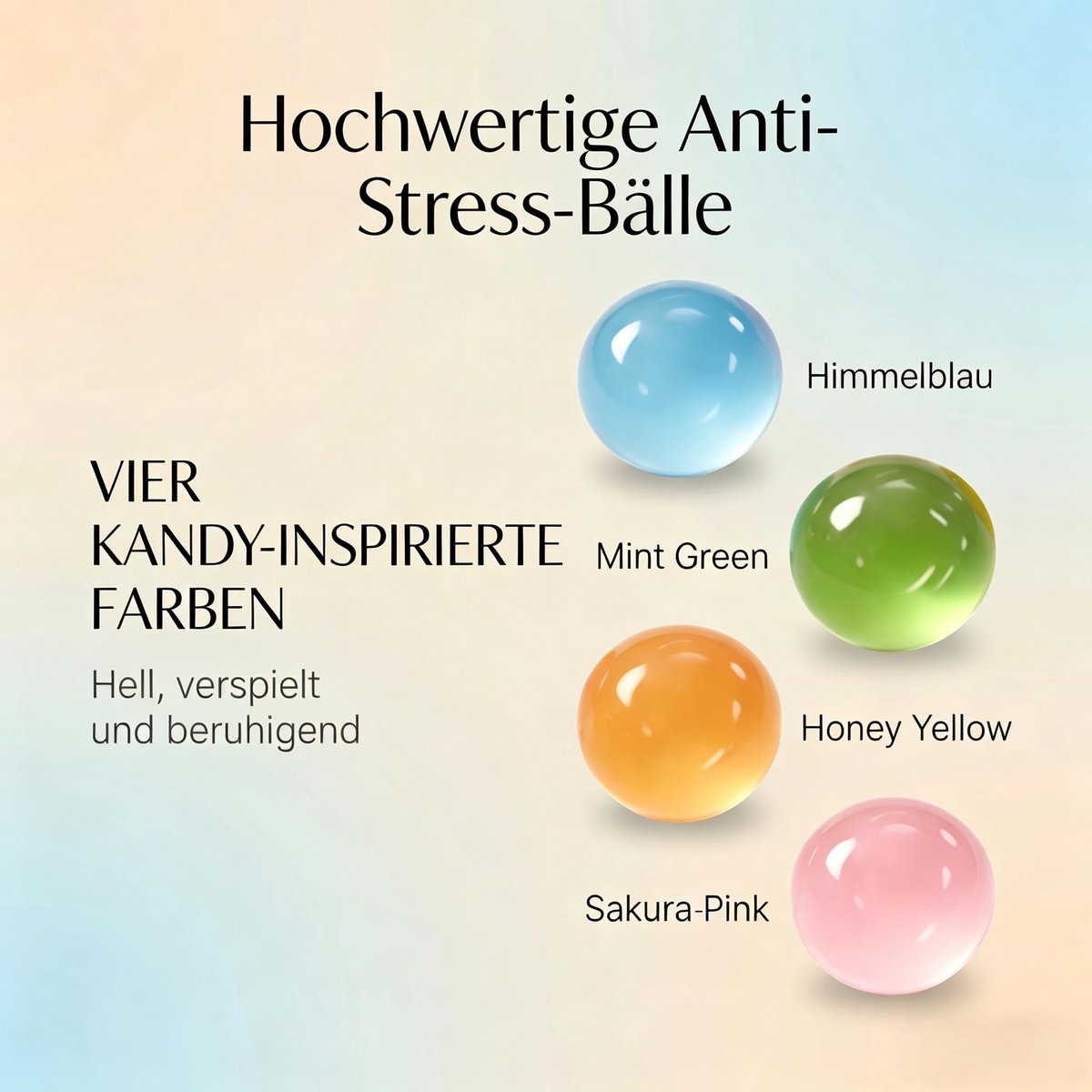 SnelShoppen - 4 Stuks Zachte Kokosnoot Stressbal, Langzaam Terugverende Squishies voor Angstverlichting en Concentratie, Ideaal voor Werkplek, Studie,