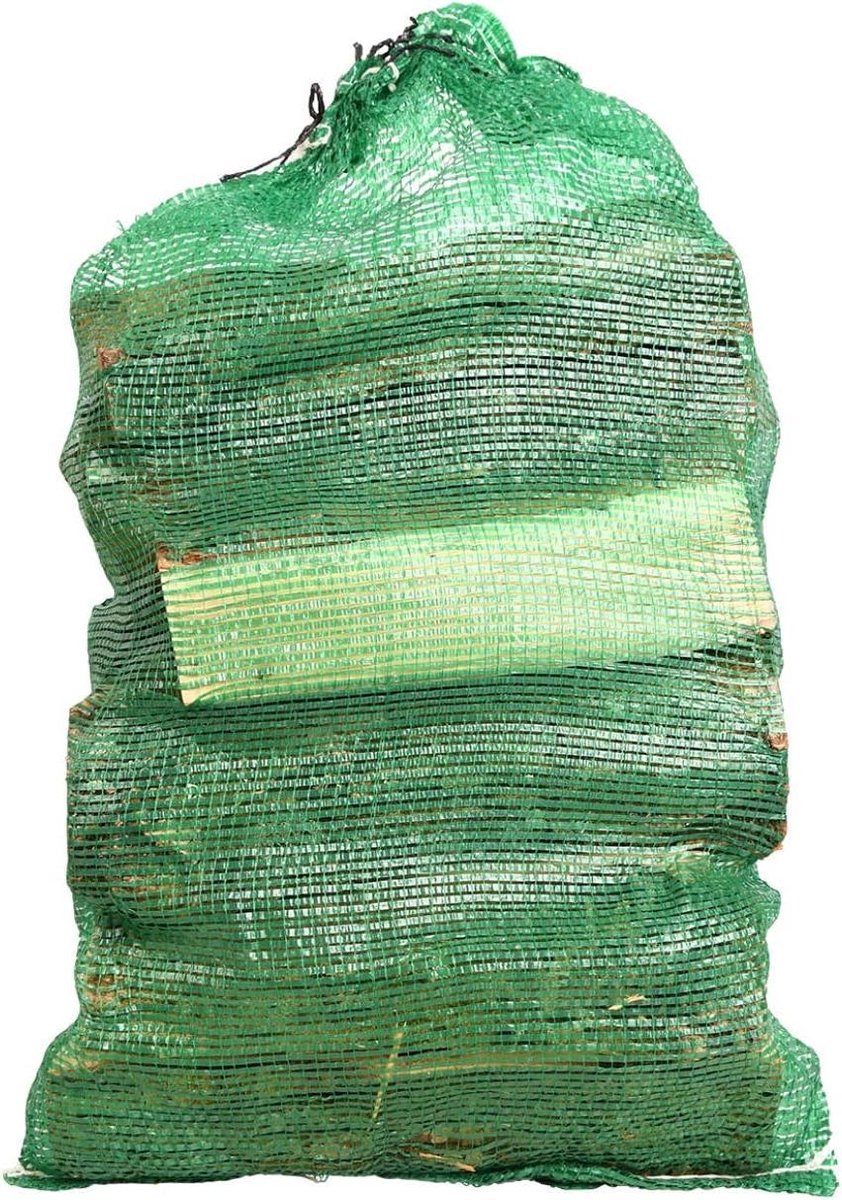 Gemengd Haardhout - Tuinhaard Hout - Buitenhaard Stoken - Netzak Verpakking - 100 Liter - Bruin