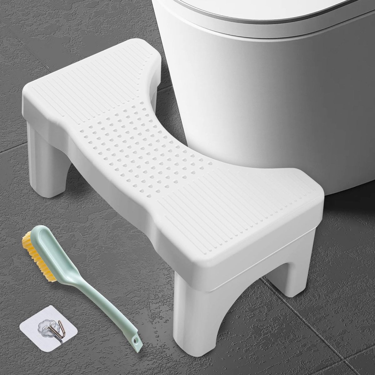 Dailygoods - Ergonomische Toilet Stool - Antislip voetsteun voor comfortabeler toiletgebru