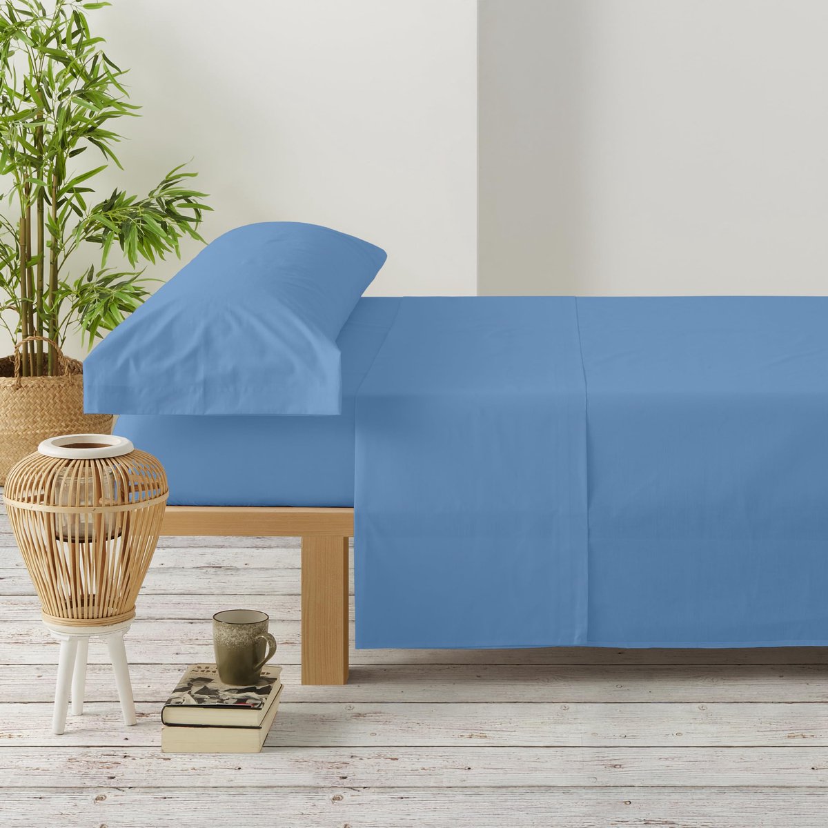 Lakenset 3-delig - Beddengoed set - Comfortabel slapen - Zacht polyester - CAMA 90 - Blauw