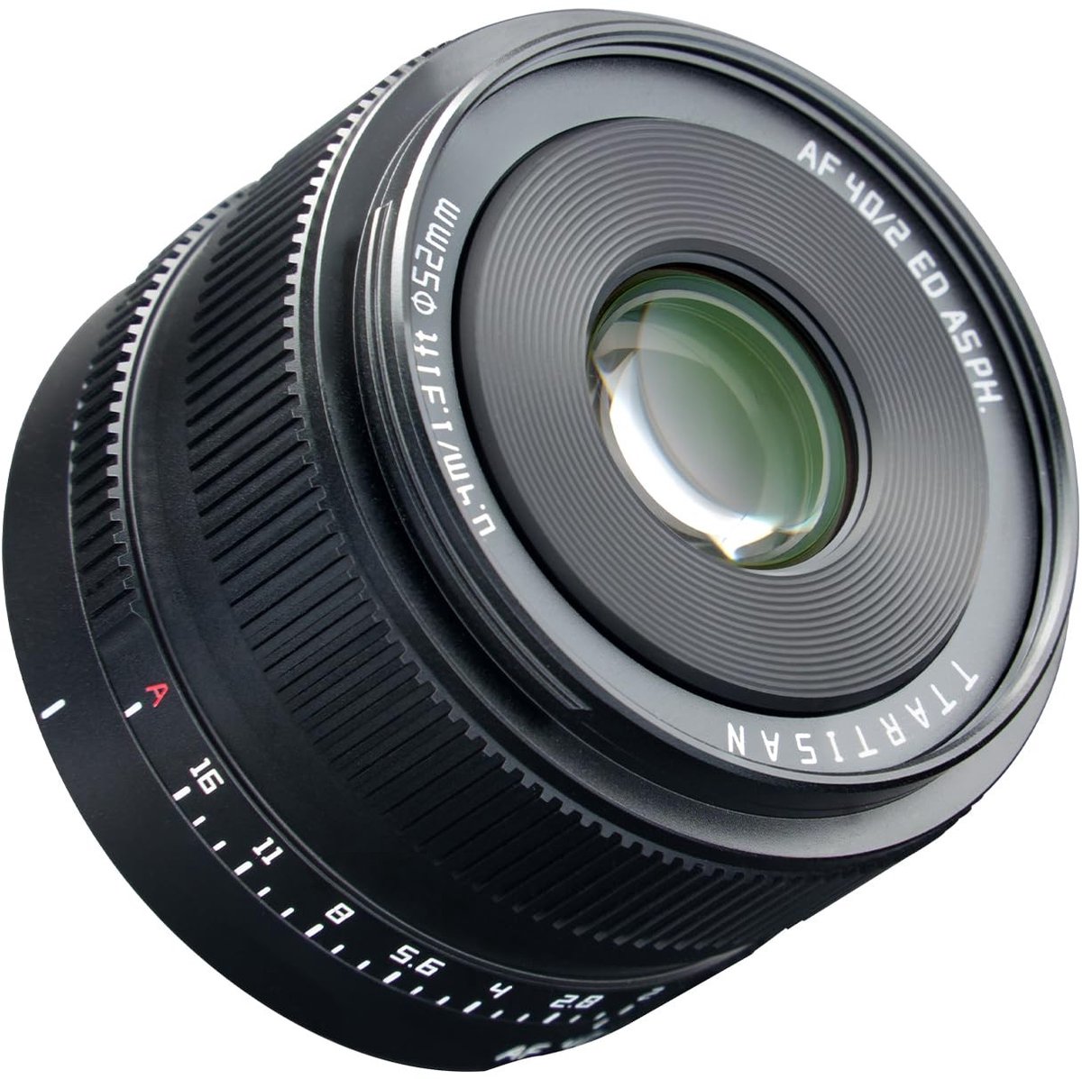 Dailygoods- Cameralens 40 mm F2 Full Frame - Compatibel met L-Mount - Metalen Zonnekap - 52 mm Filteropening - Verbeterde Aansluiting - Geschikt voor Straatfotografie - Lens