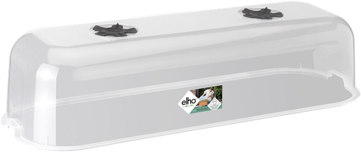Elho Green Basics Kweekhuis 50 - Binnen en Buiten - Kweken en Oogsten - Ø 51.0 x H 12.7 cm - Transparant