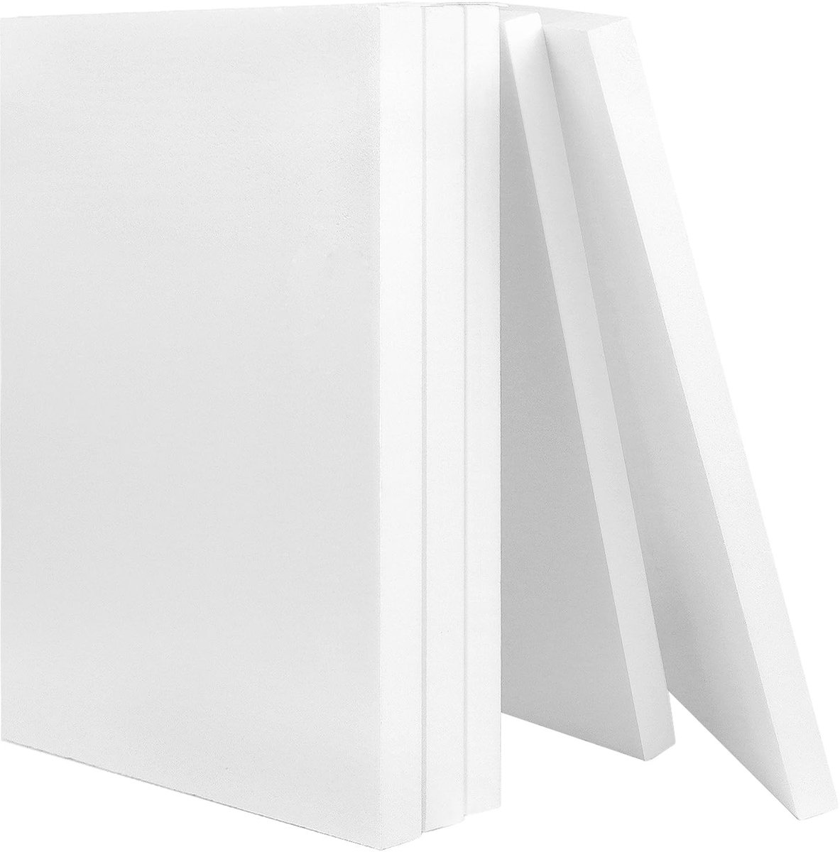 Dailygoods- Schuimblokken 5 Stuks - Hoge Dichtheid - 40 x 30 x 2 cm - Knutselschuim - Modellering - Architectuur - Niet giftig en geurloos - Schuimplaat