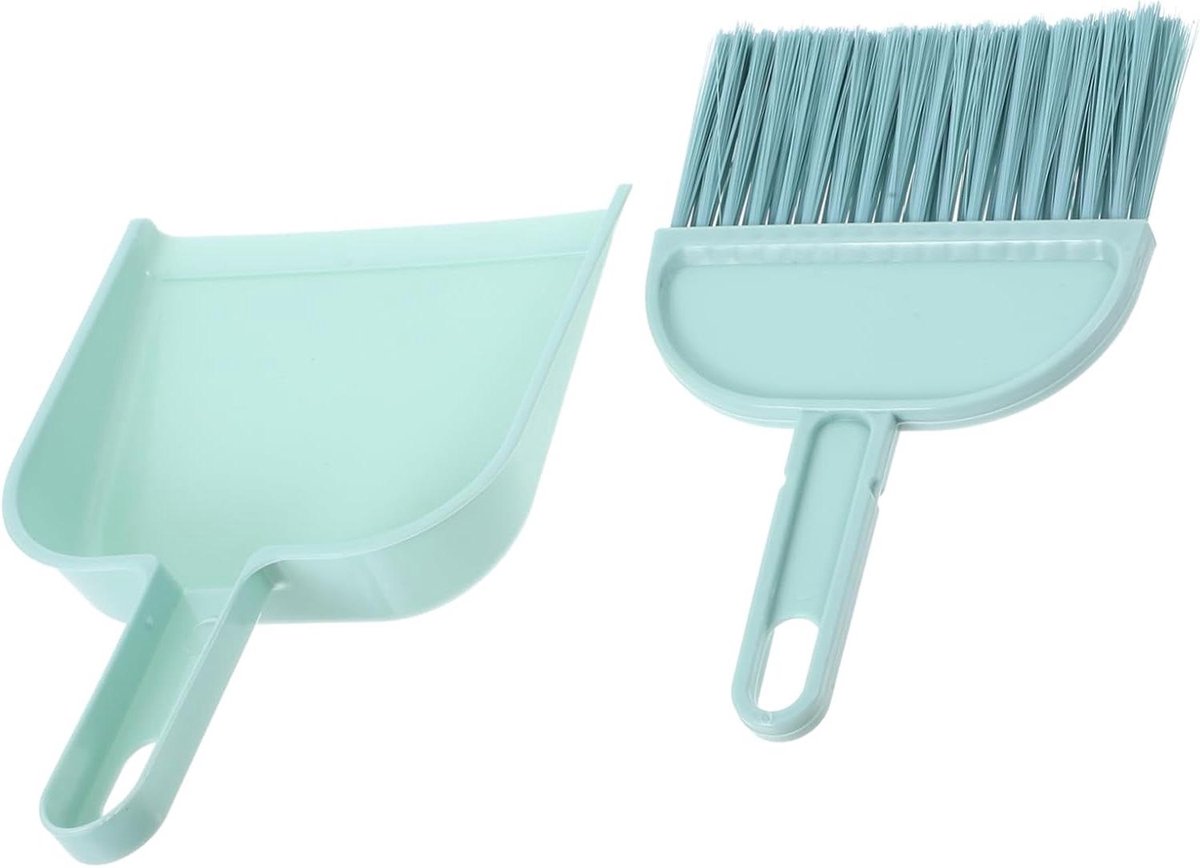 Mini Bezem en Stoffer Set - Kleine Schoonmaakset - Kleine Ruimtes Schoonmaken - Compact en Draagbaar