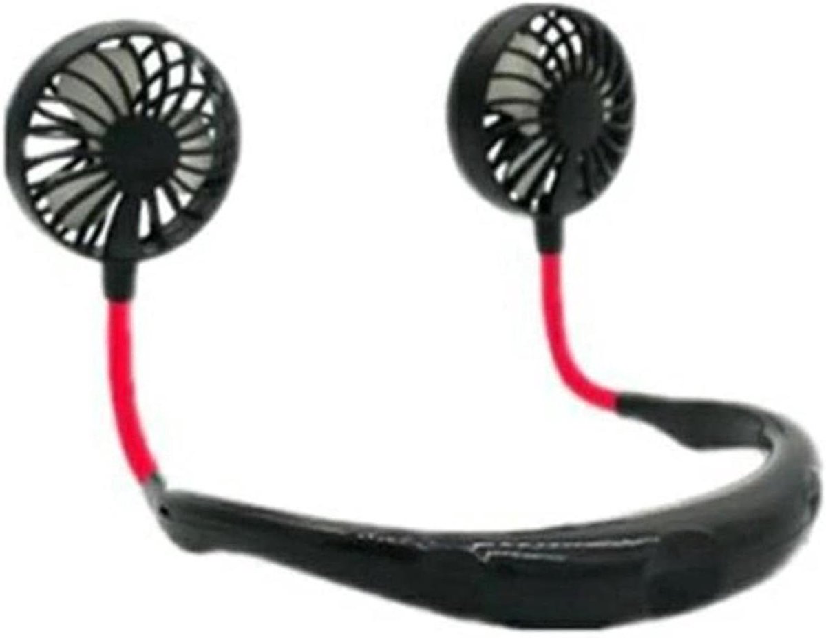 Draagbare Hals Ventilator - Nek Ventilator Mini Cooler - Buiten Activiteiten - Vleugelloos Ontwerp - 17.85x150x50mm - Wit