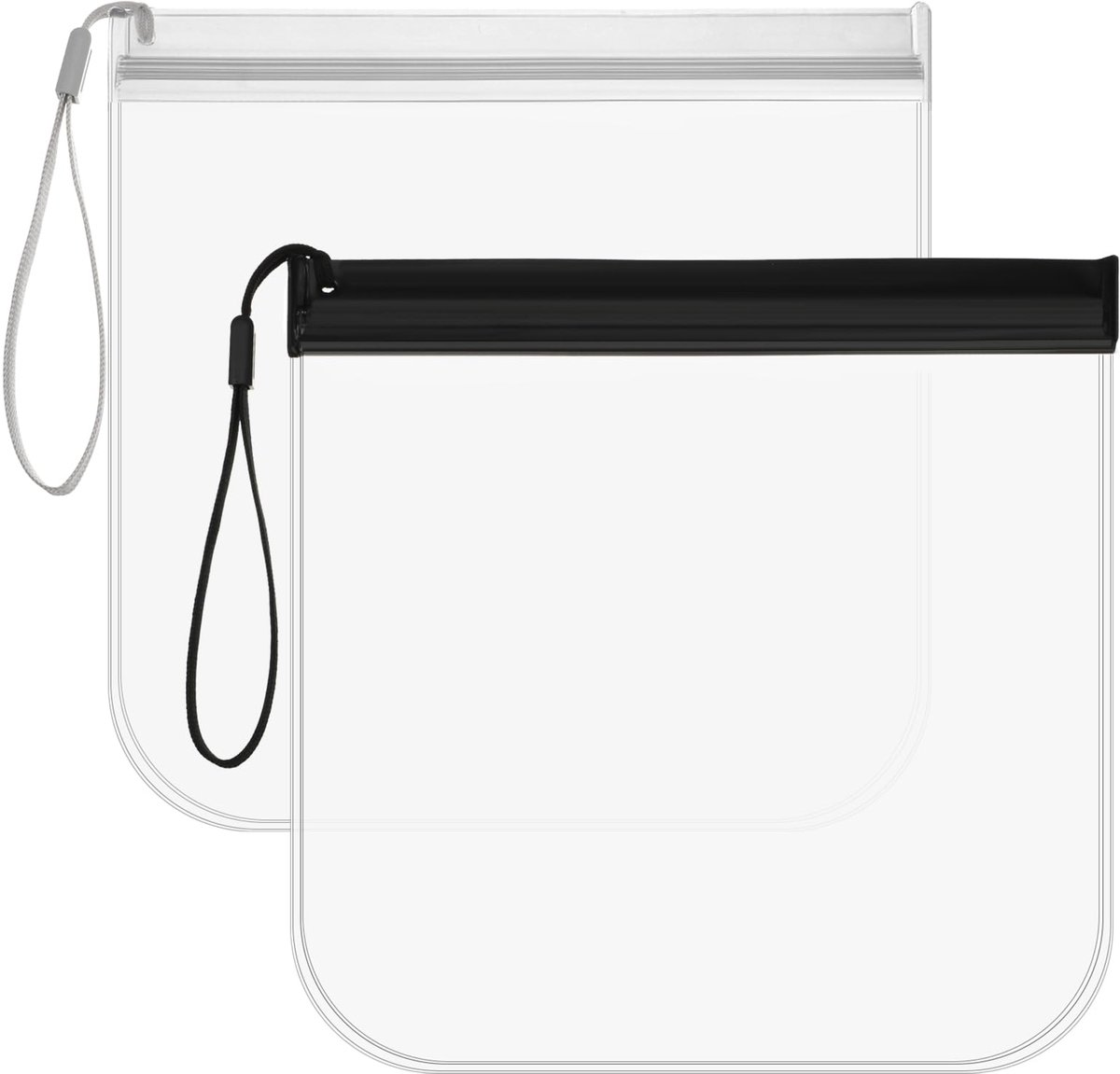 Dailygoods - 2 Stuks Duidelijke Toilettas - Goedgekeurd, Waterdicht en Herbruikbaar