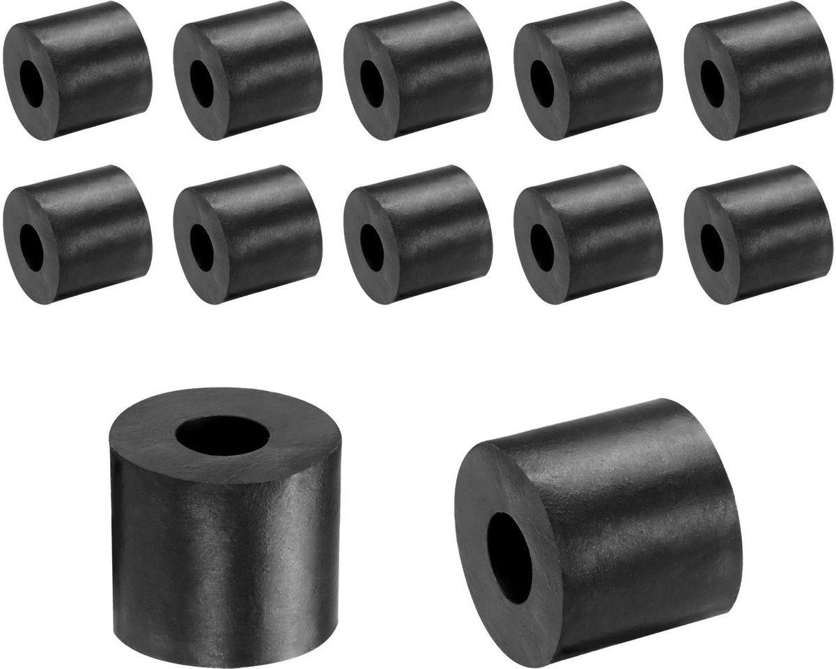 Dailygoods - 12 Pcs Rubber Pads - Antivibratie Spacers voor Auto, 25mm