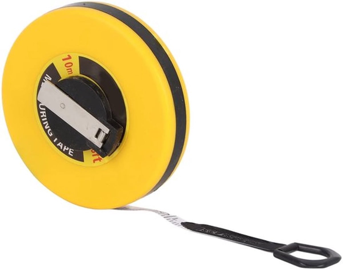 - Meetlint 10 Meter - Professioneel Meetinstrument - Flexibel en Nauwkeurig - Meetgereedschap - Bouw en Elektriciteit - Geschikt voor Diver..