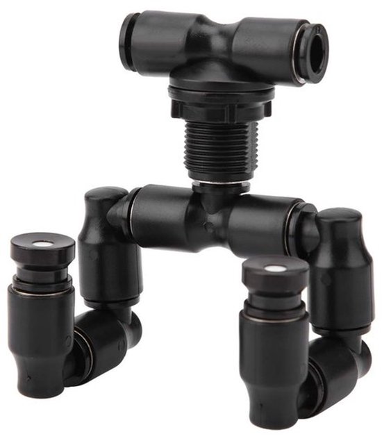 Terrariumsproeiers - 2 Koppen Terrarium Mistsproeier - Vernevelaar Sproeier - 360 ° Verstelbaar - Aquarium Bewateringskoelsysteem voor Reptielen - Amfibieën - Bosplanten - Bloemen — afbeelding 5