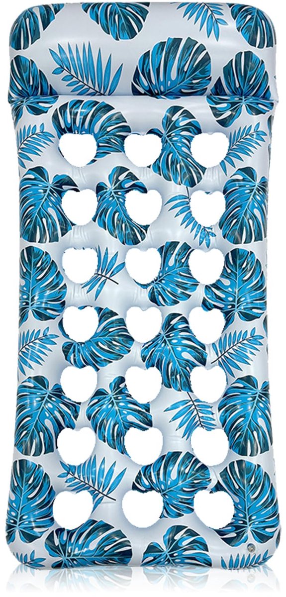 Dailygoods- Zwembadhangmat Opblaasbaar - 4 in 1 Zwembadstoel - Drijvende Ligstoel - Waterdichte PVC - 70 x 39 Inch - Multifunctioneel Ontwerp - Drijvende Stoel
