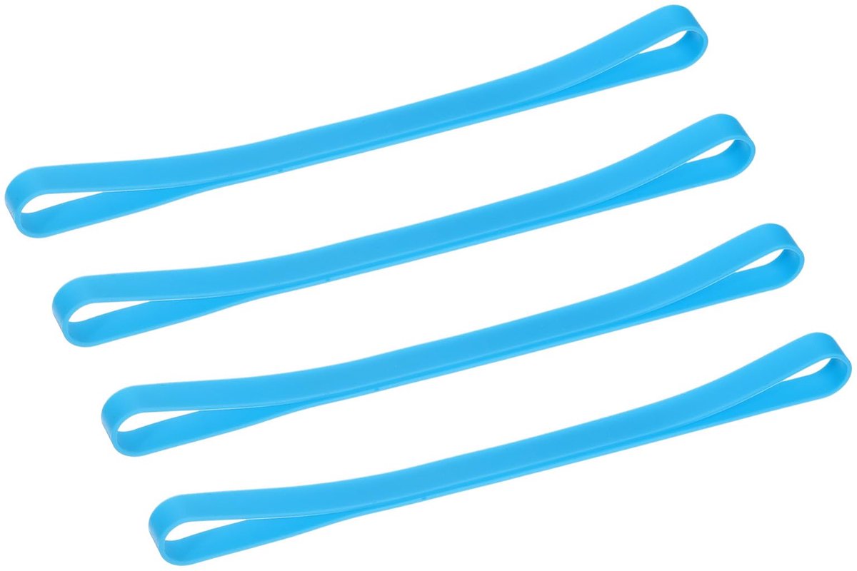 Dailygoods - 4 Stuks Rubber Handdoekklemmen voor Strand, Zwembad en Reis - Hemelsblauw