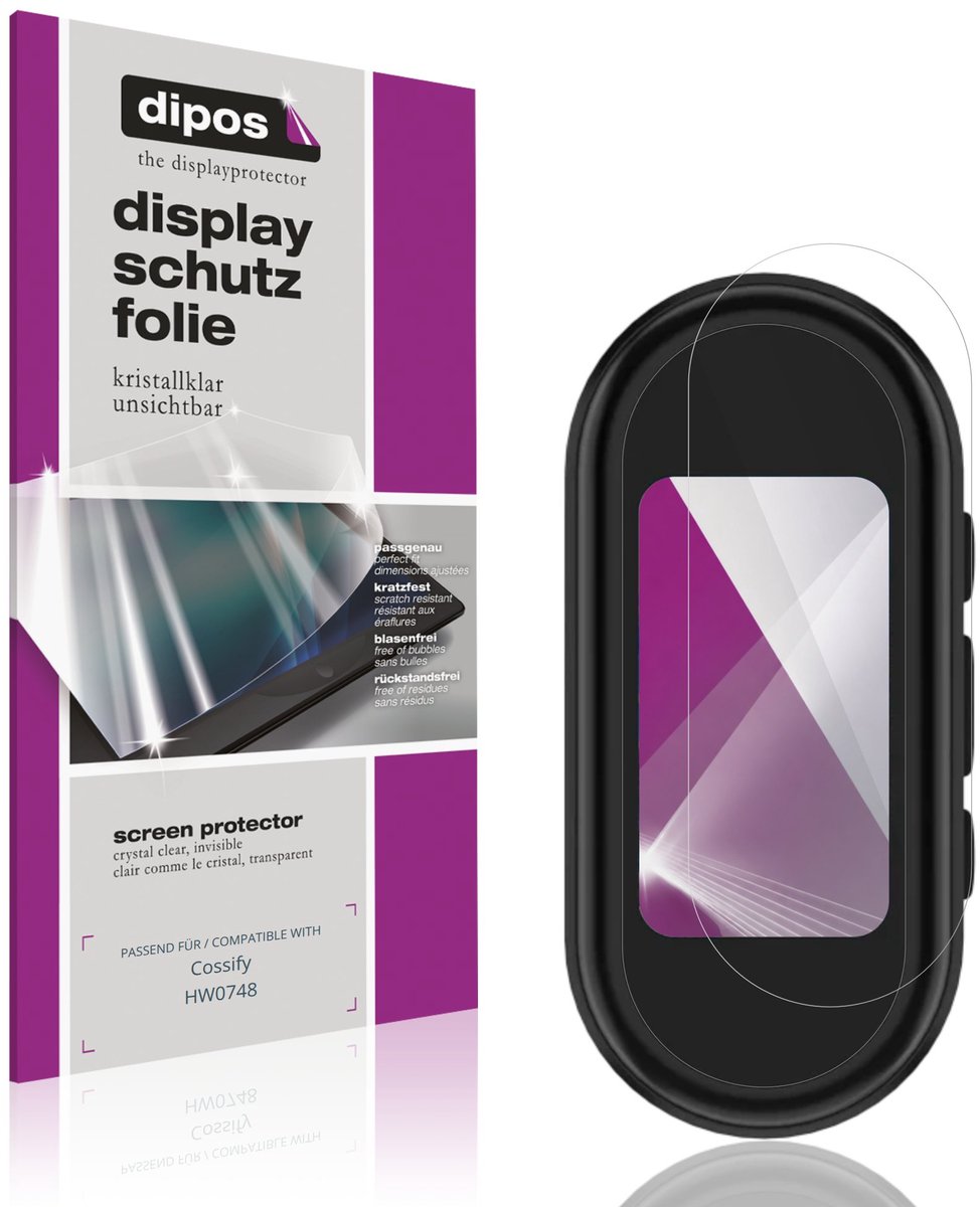 dipos – 4x Beschermfolie geschikt voor Cossify HW0748 | Krasbestendige & heldere Screenprotector Ultra-Thin