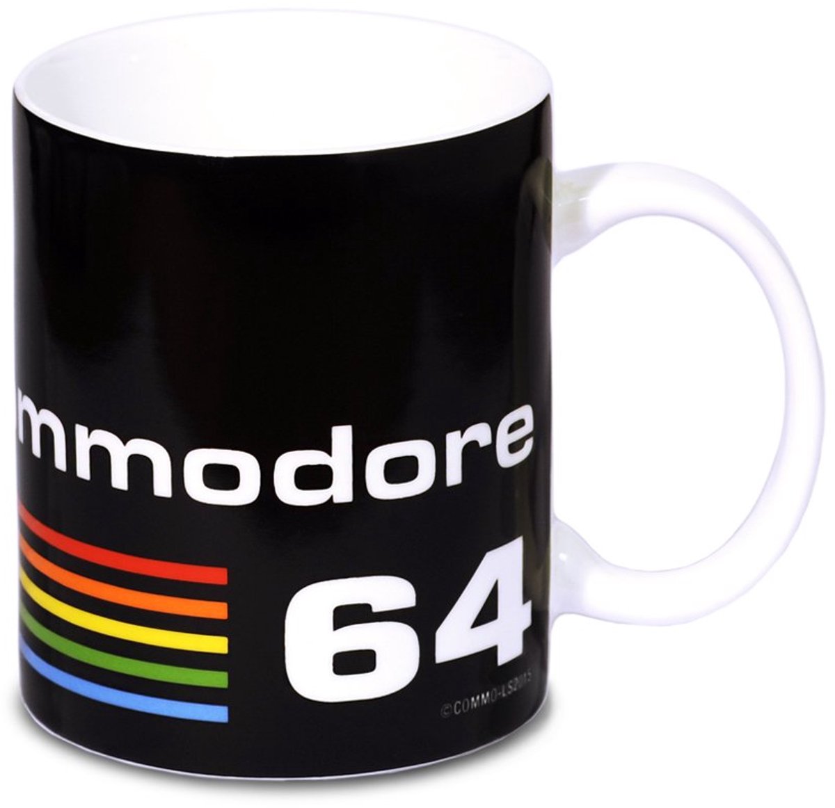 Dailygoods- Koffiemok 300ml - Vaatwasmachinebestendig - Magnetronbestendig - Gekleurde Geschenkverpakking - C64-logo - Stevige Kartonnen Verpakking - Beker