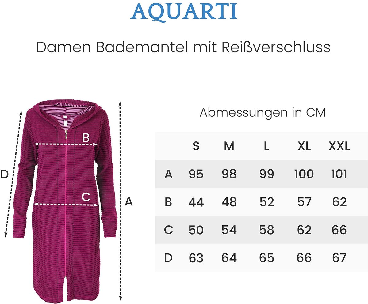 SnelShoppen - Dames Badjas XXL met Rits en Capuchon - Streeppatroon in Smaragdgroen - Comfortabele Badjas voor Thuis, Wellness en Ontspanning
