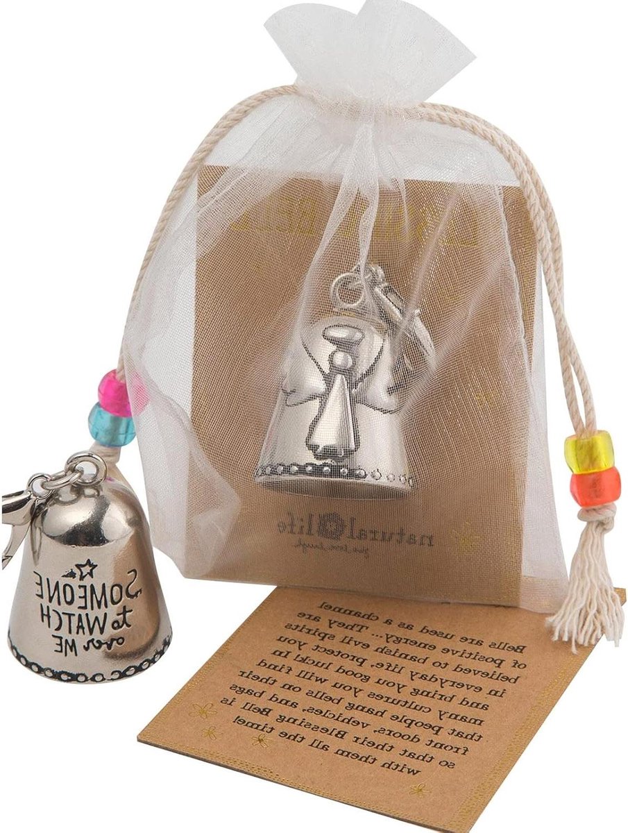 Engel Zegensbel - Vriendschapscadeau Decoratie - Cadeau Geven - Symbool Vriendschap - 1 Stuk - Zilver