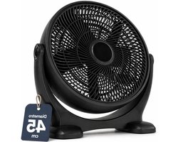 Staande Ventilator - Vloerventilator Peer - Ruimte Koelen - Robuuste Stalen Constructie - 45 cm…