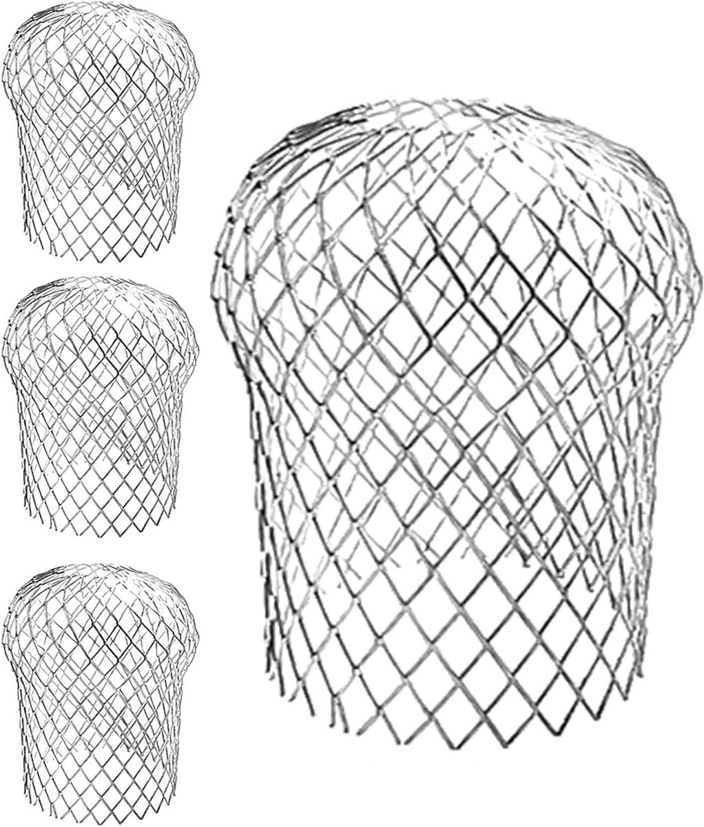 Aluminium Filterzeef - Gootbeschermer Regenpijp - Dakgoot Beschermen - Roestvrij Waterdicht - 3 inch - Aluminium