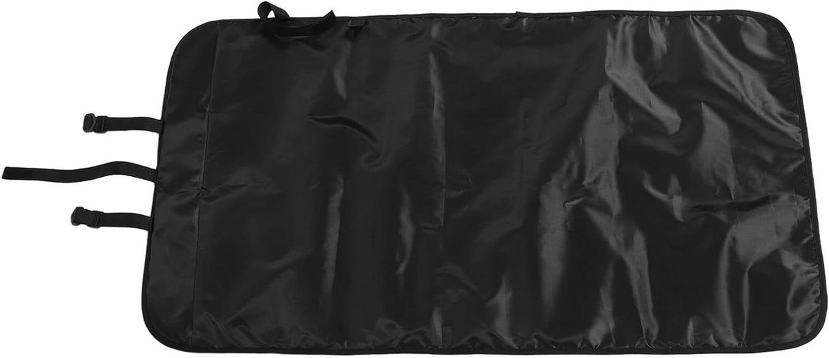 Strijkmat met Haak - Deur Strijkmat - Kreukvrije Kleding - Hittebestendig Waterdicht - 110 x 63 cm - Zwart