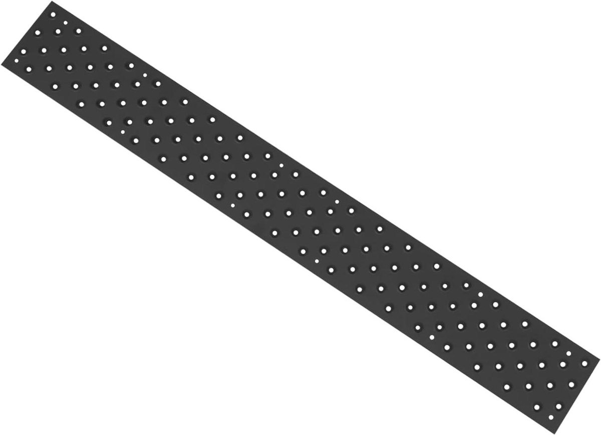 Trapmatten Set - Traptapijt Antislip - Veilige Trappen - Zelfklevend Aluminium - 8 stuks 762 cm - Zwart