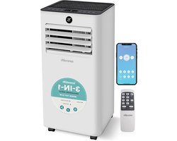 Mobiele Airco - Draagbare Airco Airconditioner - Ruimte Koelen - Wi-Fi Bediening - 7000 BTU - Wit