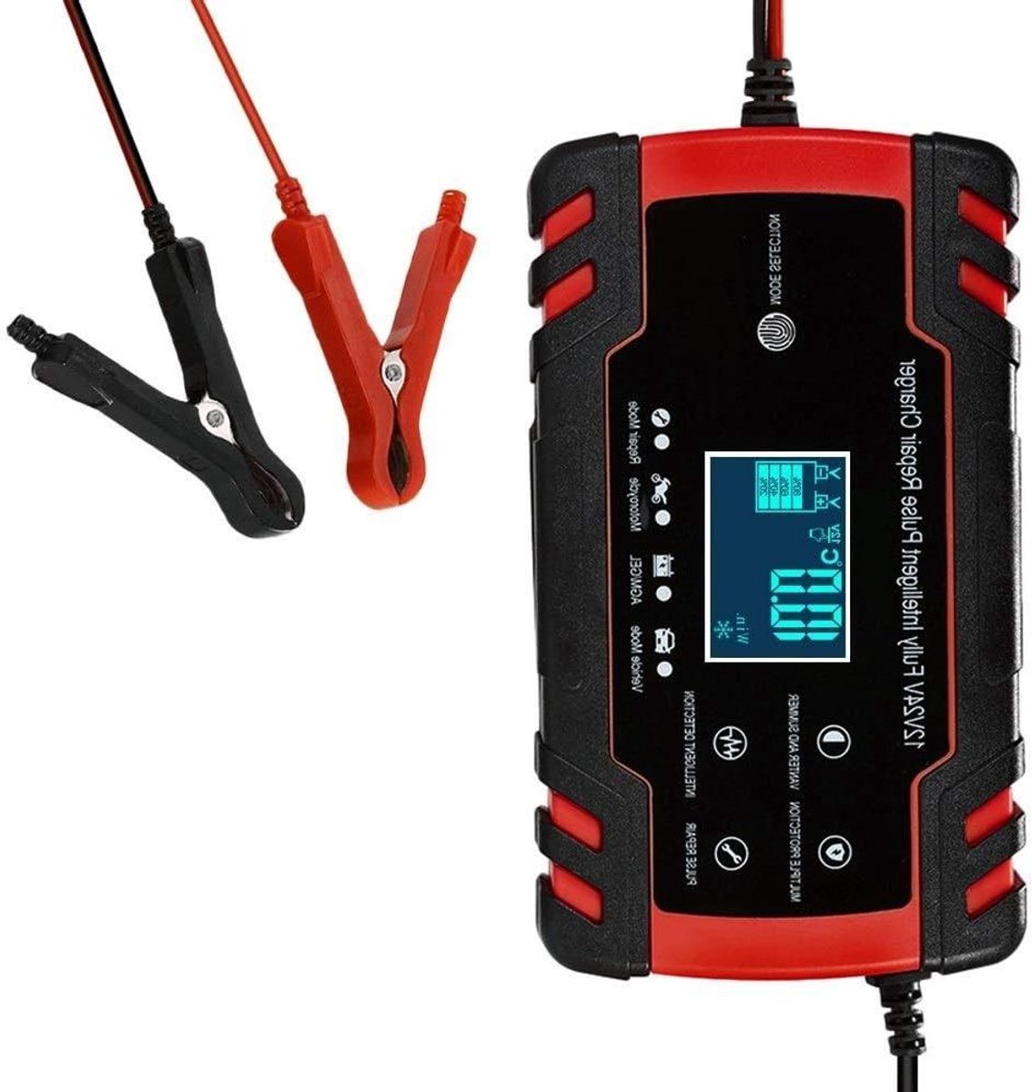 Acculader - Startbooster - Voertuig starten - Intelligente reparatie - 12V 24V - Zwart
