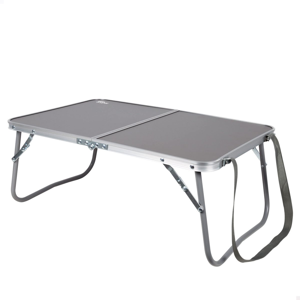SnelShoppen - Campingklaptafel 60x40 cm - Opvouwbare Picknicktafel met Draaggreep - Lichtgewicht Aluminium & MDF - Ideaal voor Camping, Tuin, Feestjes
