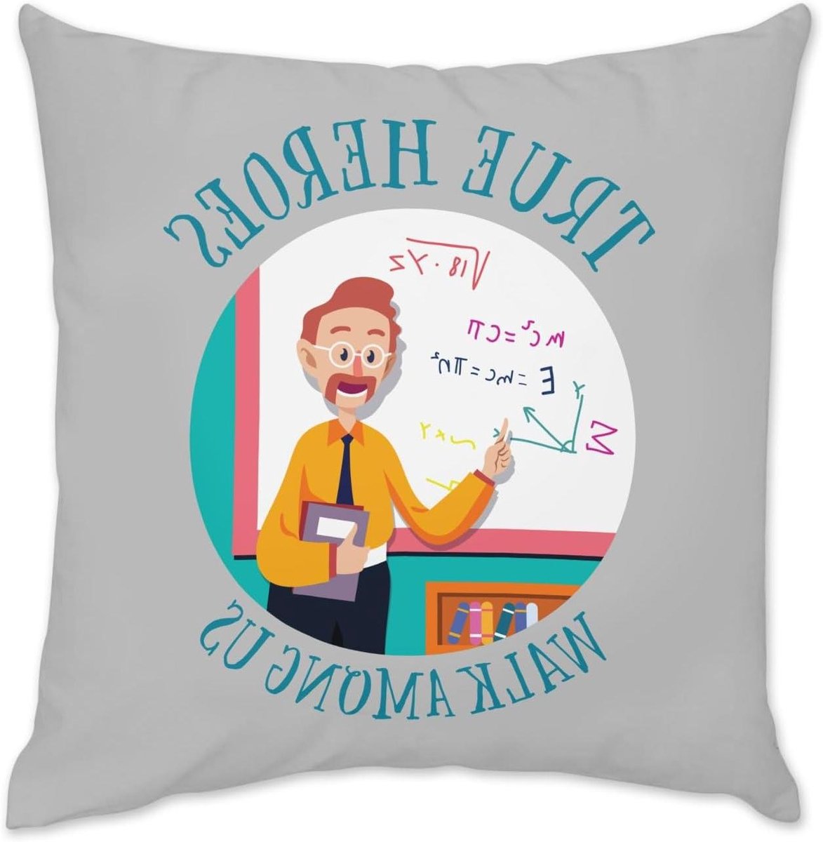 Fluwelen Kussenhoes - Sierkussen Velours - Woonkamer Decoratie - Lokaal Gedrukt - 40 x 40 cm - Grijs
