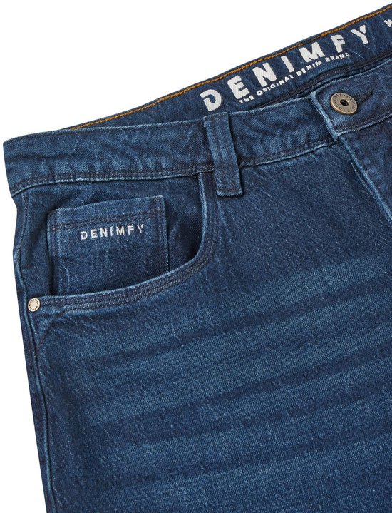 DENIMFY Heren Jeans Broeken DFAdam bootcut Fit Blauw Volwassenen Denim Jeansbroek Spijkerbroek heren
