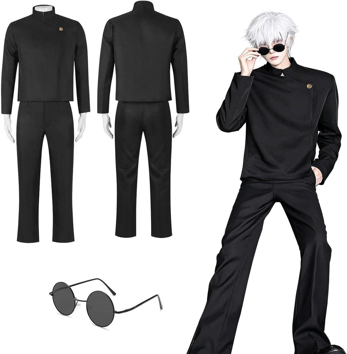 Gojo Cosplay Kostuum voor Fans van Jujutsu Kaisen - Perfecte Outfit voor Conventies en Feestjes