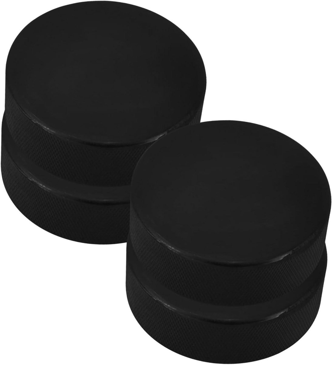 Rubberen Puck Set - Sport Pucks - Hockey Training Oefenen - Glad Oppervlak - 4 Stuks - Zwart