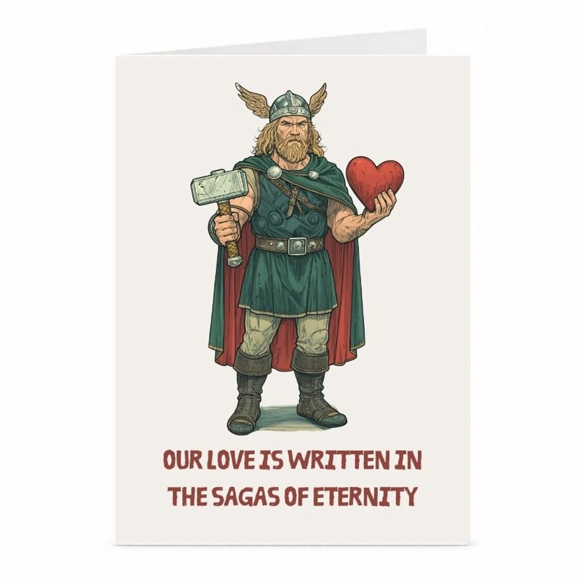 Thor - Valentijnskaart - JustTheCardGuy - A6 met envelop