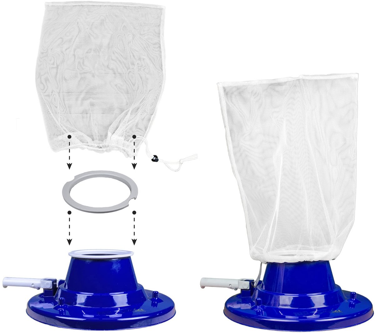 Poolmaster 28823 Deluxe Fine-Mesh Allesomvattende Zwembad Vacuüm Vervangende Zak, Wit - ShopVlot